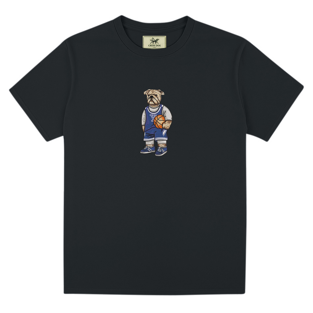 Yale Basketball Embroidered Tee