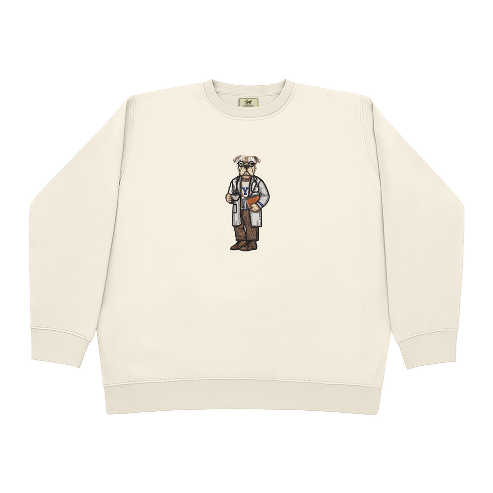 
                      
                        Ars longa, vitae brevis (With Y) Embroidered Crewneck
                      
                    