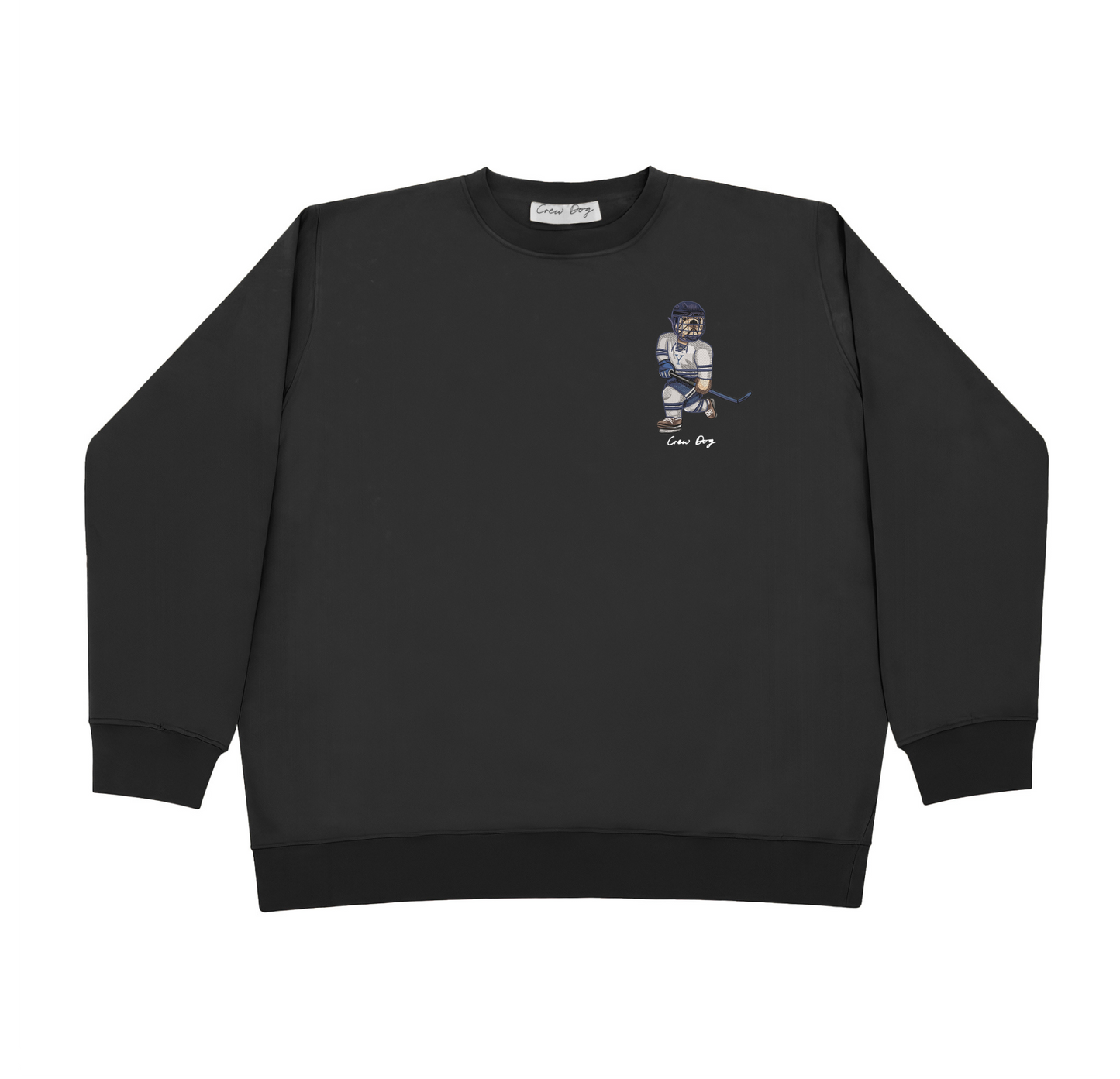 Yale Ice Hockey Embroidered Crewneck
