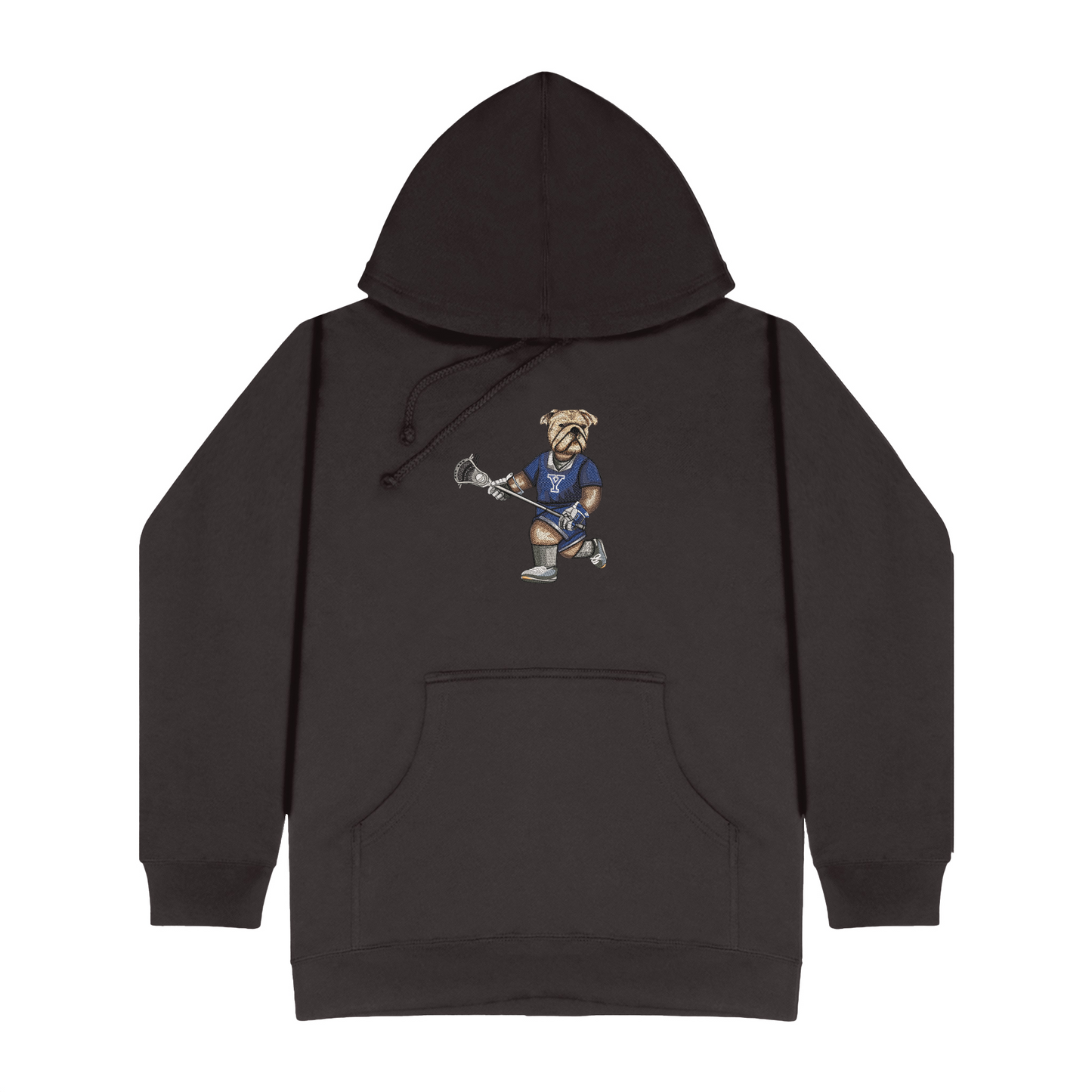 Yale Lacrosse Embroidered Hoodie