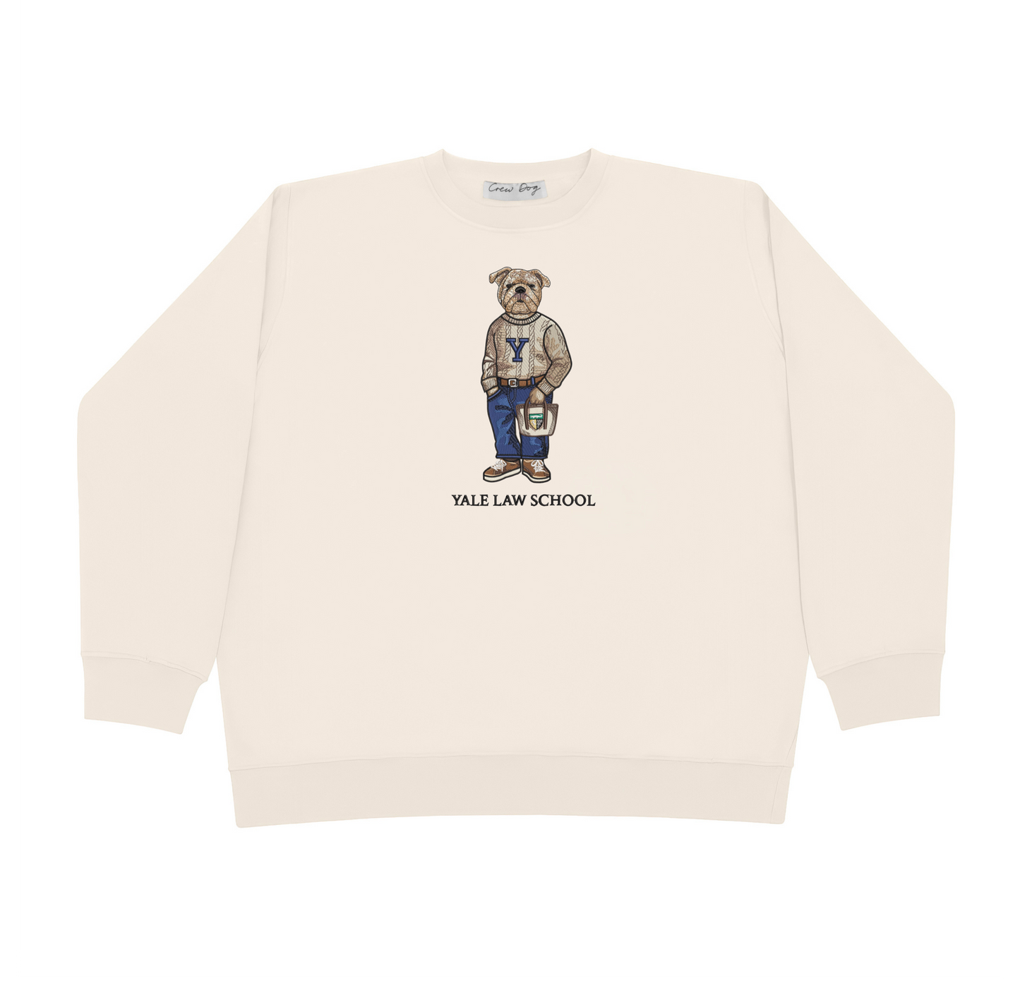 Yale Law School Embroidered Crewneck