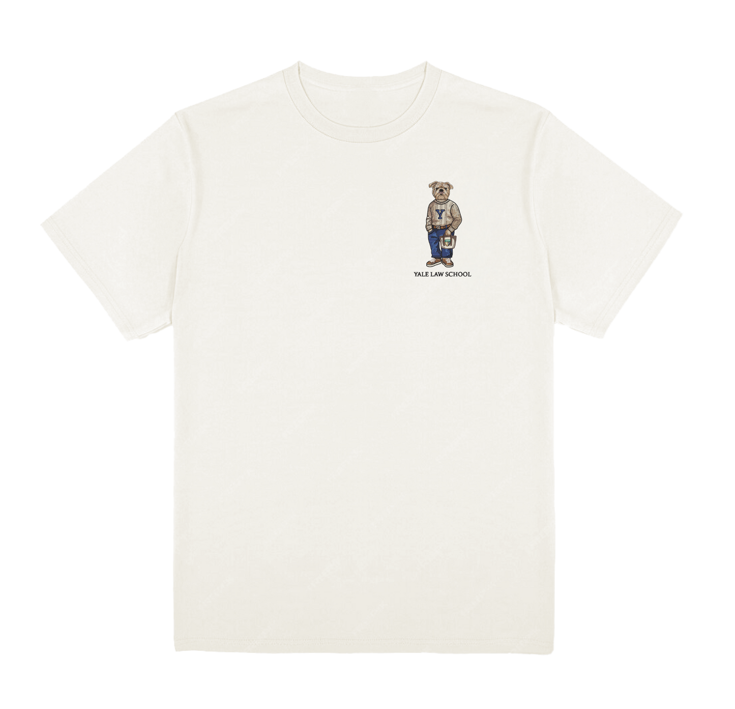 Yale Law School Embroidered Tee