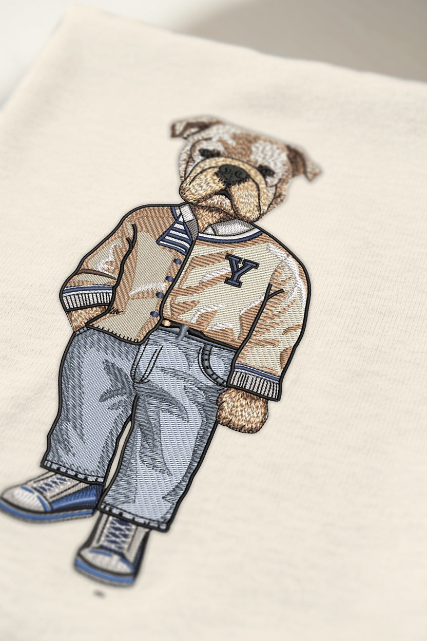 Yale Mrs. Autumn Embroidered Crewneck