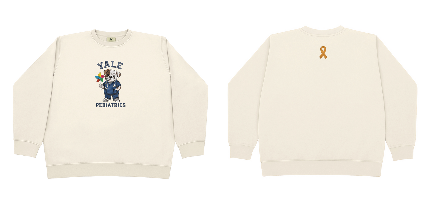 Yale Pediatrics Embroidered Crewneck