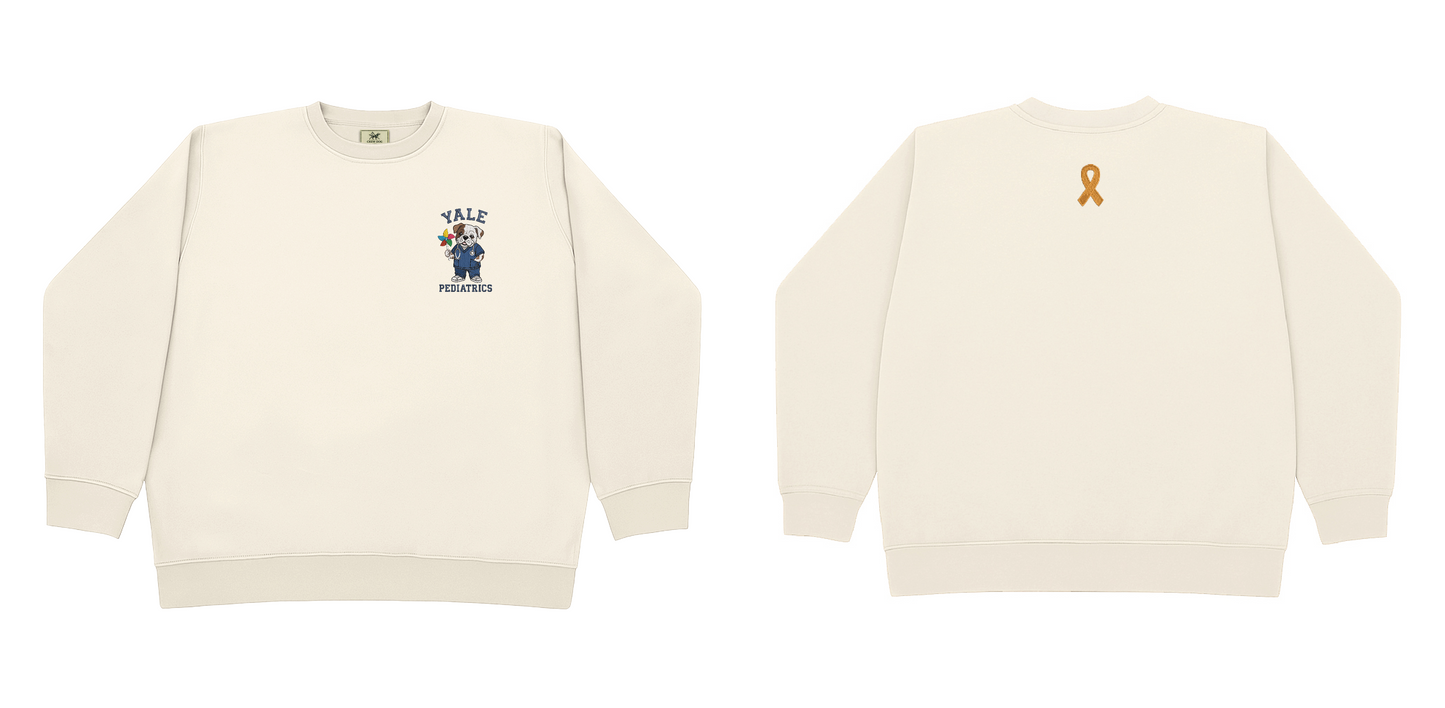 Yale Pediatrics Embroidered Crewneck