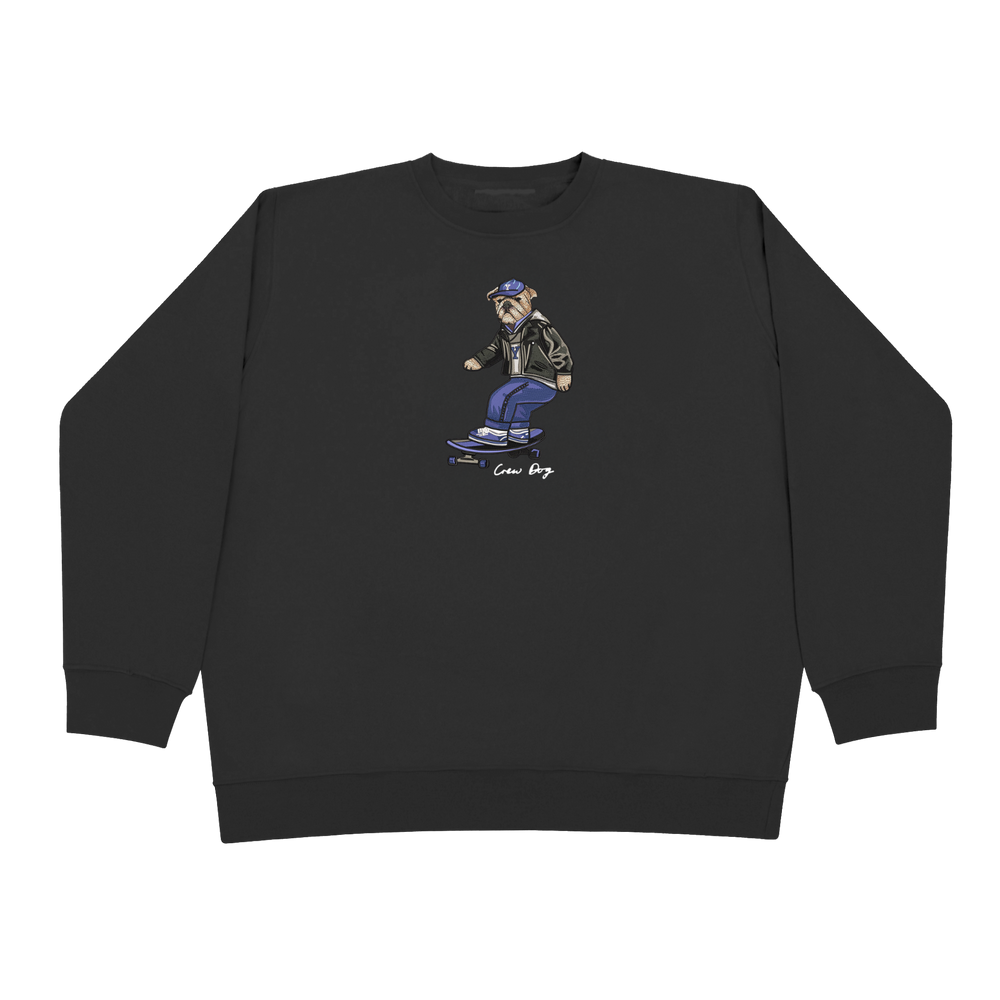 Embroidered Yale Skateboarding Crewneck