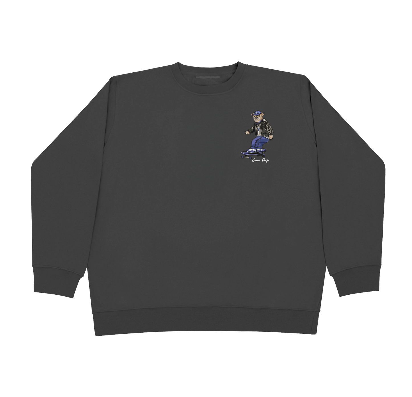 Embroidered Yale Skateboarding Crewneck