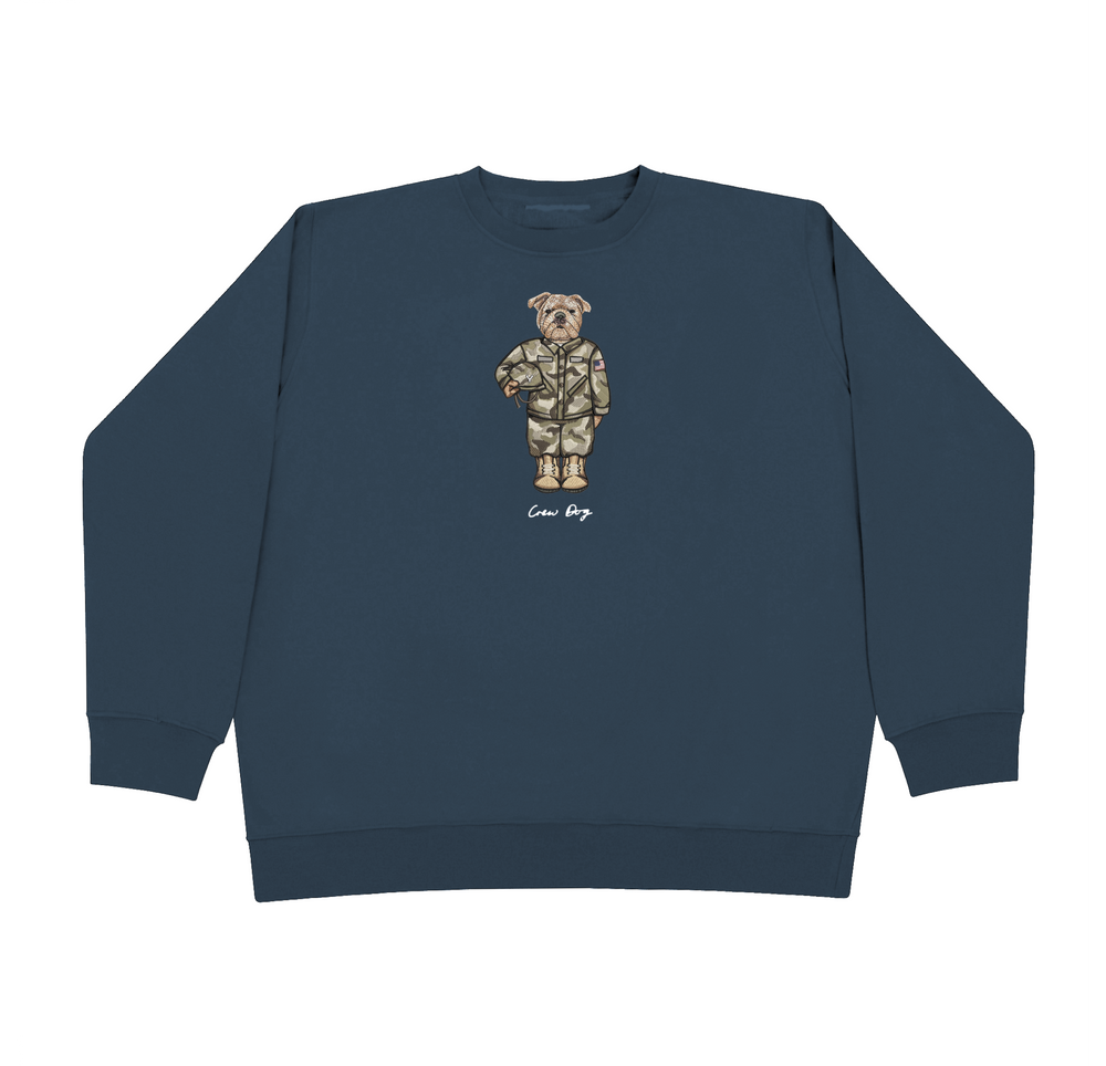 Yale Veterans Embroidered Crewneck